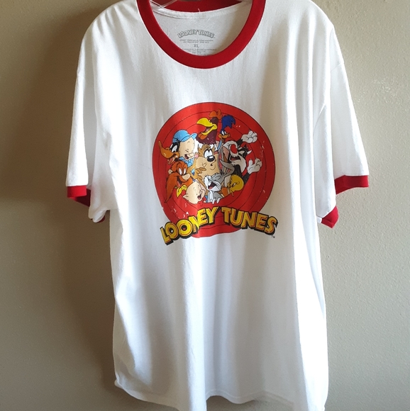 Warner Bros. Other - New XL Red and White Looney Tunes Shirt